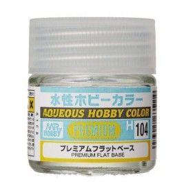 MR HOBBY GSI AQUEOOUS HOBBY COLOR PREMIUM CLEAR FLAT BASE H104