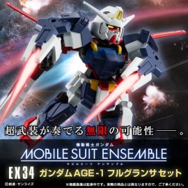 Bandai 魂SHOP限定 Mobile Suit Ensemble EX34 Gundam Age-1 Full Glansa Set