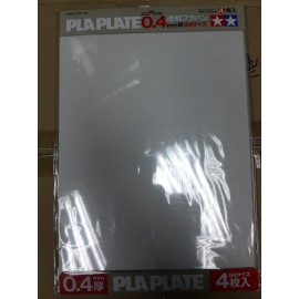 TAMIYA 70127 CLEAR PLA-PLATE 0.4mm B4 SIZE (4 pcs.)